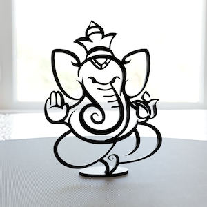 Ganesha statue | Minimalist Yoga Home Decor for a Meditation Corner