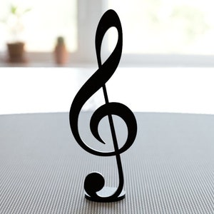 Elegant Treble Clef Sculpture - Perfect Musician or Teacher Gift | Art Decor Accent