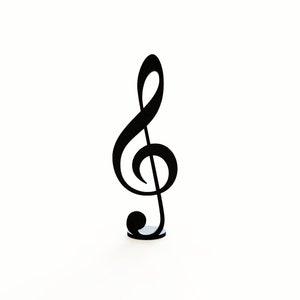 Music Gifts Small Treble Clef Art Sculpture Gift for Musician or Music Teacher Home Decor image 3