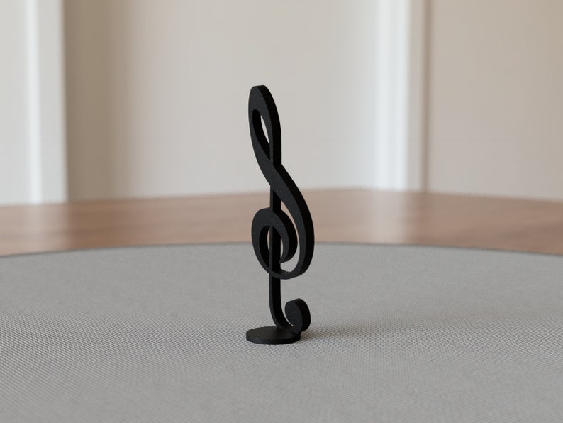Music Gifts Small Treble Clef Art Sculpture Gift for Musician or Music Teacher Home Decor image 4