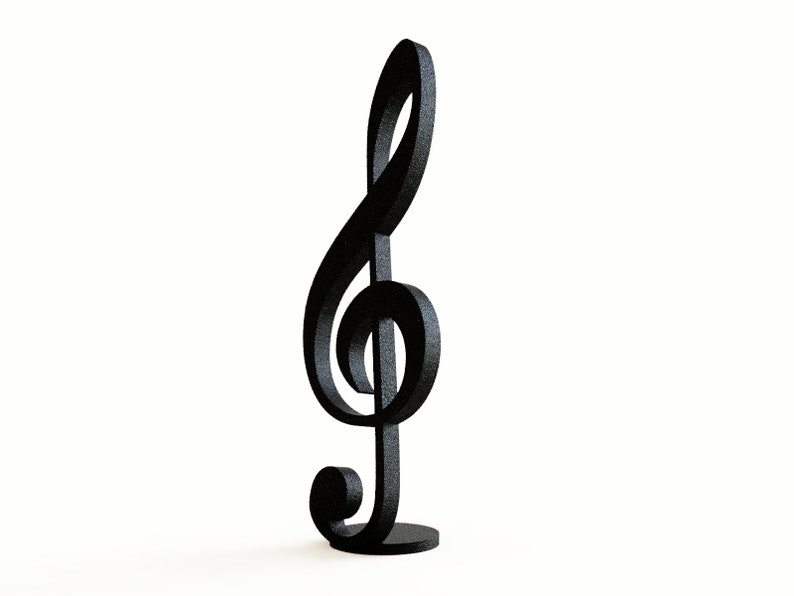 Music Gifts Small Treble Clef Art Sculpture Gift for Musician or Music Teacher Home Decor image 7