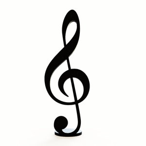 Music Gifts Small Treble Clef Art Sculpture Gift for Musician or Music Teacher Home Decor image 8