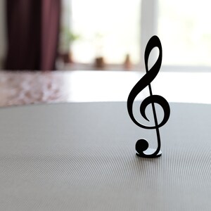 Music Gifts Small Treble Clef Art Sculpture Gift for Musician or Music Teacher Home Decor image 6