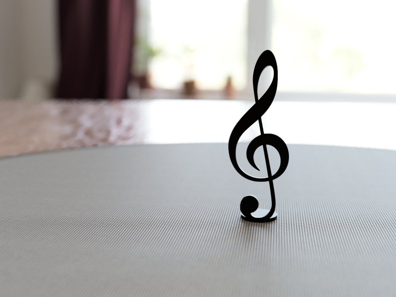 Music Gifts Small Treble Clef Art Sculpture Gift for Musician or Music Teacher Home Decor image 6