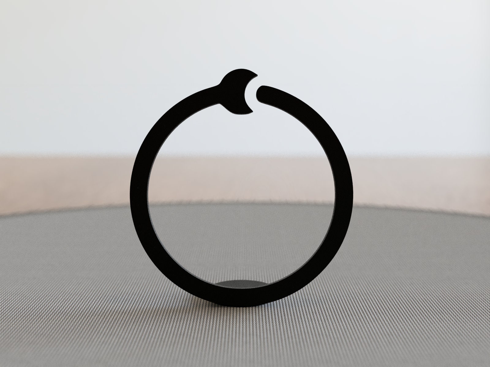 Minimalist Ouroboros Symbol Stand - Home Decor Art - Snake Alchemy