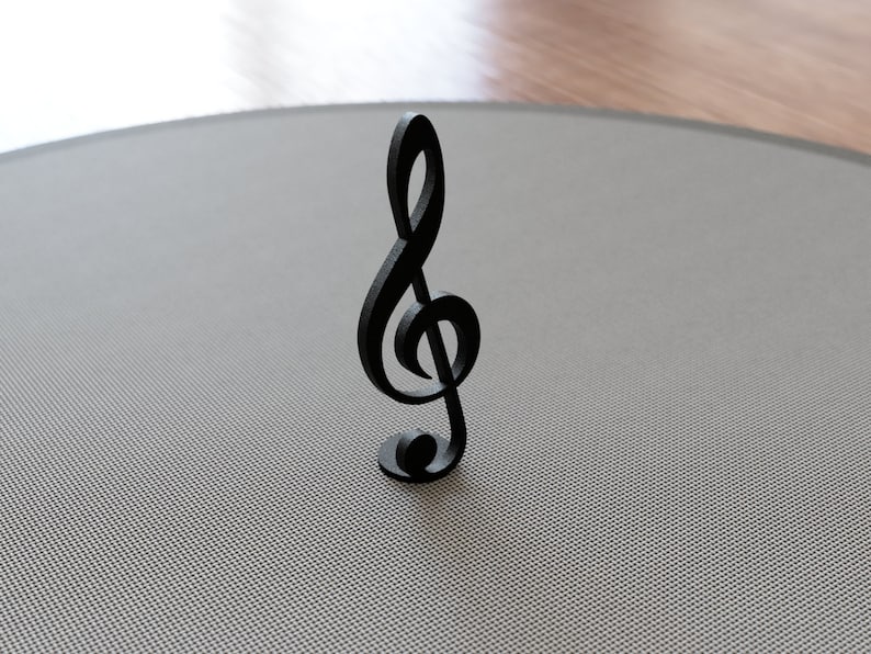 Music Gifts Small Treble Clef Art Sculpture Gift for Musician or Music Teacher Home Decor image 5
