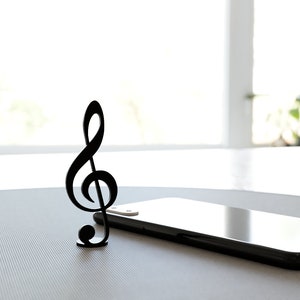 Music Gifts Small Treble Clef Art Sculpture Gift for Musician or Music Teacher Home Decor image 2