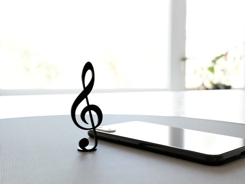 Music Gifts Small Treble Clef Art Sculpture Gift for Musician or Music Teacher Home Decor image 2