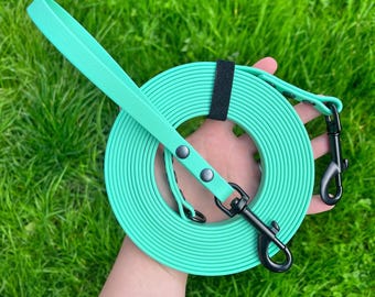 5m Waterproof Dog Long Line Lead with Detachable Handle (13mm Width): Ready to Ship - Recall, Easy Clean, Scentwork, Mantrailing