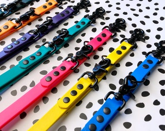 6ft BioThane® Dog Training Lead: Waterproof Vegan Leather Leash