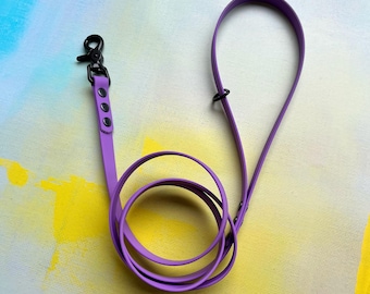 Slim 4ft BioThane® Dog Lead | Waterproof Dog Lead | BioThane® Dog Leash | Easy Wipe Clean | Durable | Vegan Leather Dog Lead