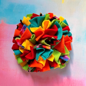 Mini Snuffle Mat | Training Enrichment Toy | Dog and Puppy Toy | Sniff & Find Mat | Slow Feeder | New Puppy | Dog Gift | Fleece Dog Toy