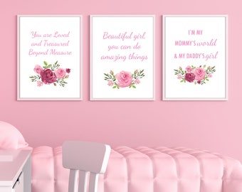 Girl You are Loved and Treasured Kunstdruck Bundle