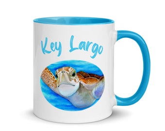 Key Largo Schildkröte Becher/Key Largo Geschenk/Key Largo Kaffeetasse/Mama Geschenk/Lehrer Geschenk/Strandhaus