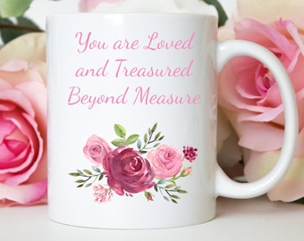 Du bist geliebt Kaffeetasse/Mama Geschenk/Tochter Geschenk/Oma Geschenk/Tante Geschenk/bester Freund
