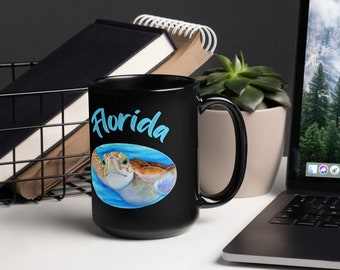 Meeresschildkröte Geschenk, Florida Geschenk, Schildkrötenbecher, Kaffeetasse, Teeliebhaber Geschenk, Schildkrötenliebhaber