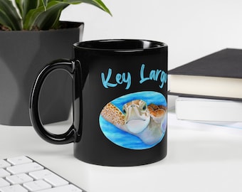 Schlüssel Largo Meeresschildkröte Tasse, Lehrer Geschenk, Boss Geschenk, Schlüssel Largo Geschenk, Schildkröte Liebhaber, Strandhaus,