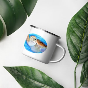 Sea Turtle Camper Mug/Dad Gift/Mom Gift/Camping Coffee Mug/Camper Gift/Turtle Lover Gift