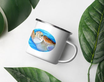 Meeresschildkröte Camper Tasse/Papa Geschenk/Mama Geschenk/Camping Kaffeetasse/Camper Geschenk/Schildkröte Liebhaber Geschenk