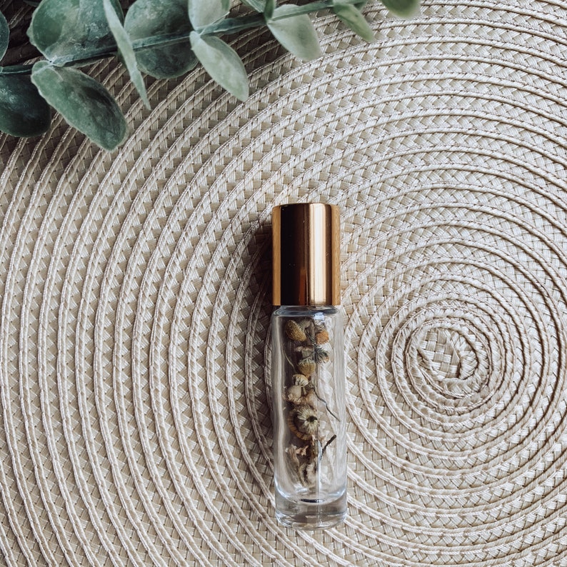 Floral Roller Bottles for Essential Oils Dried Lavender Etsy