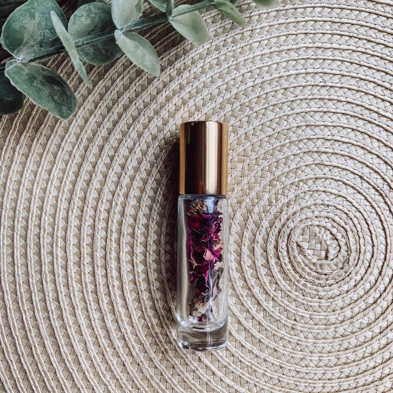 Floral Roller Bottles for Essential Oils Dried Lavender Etsy