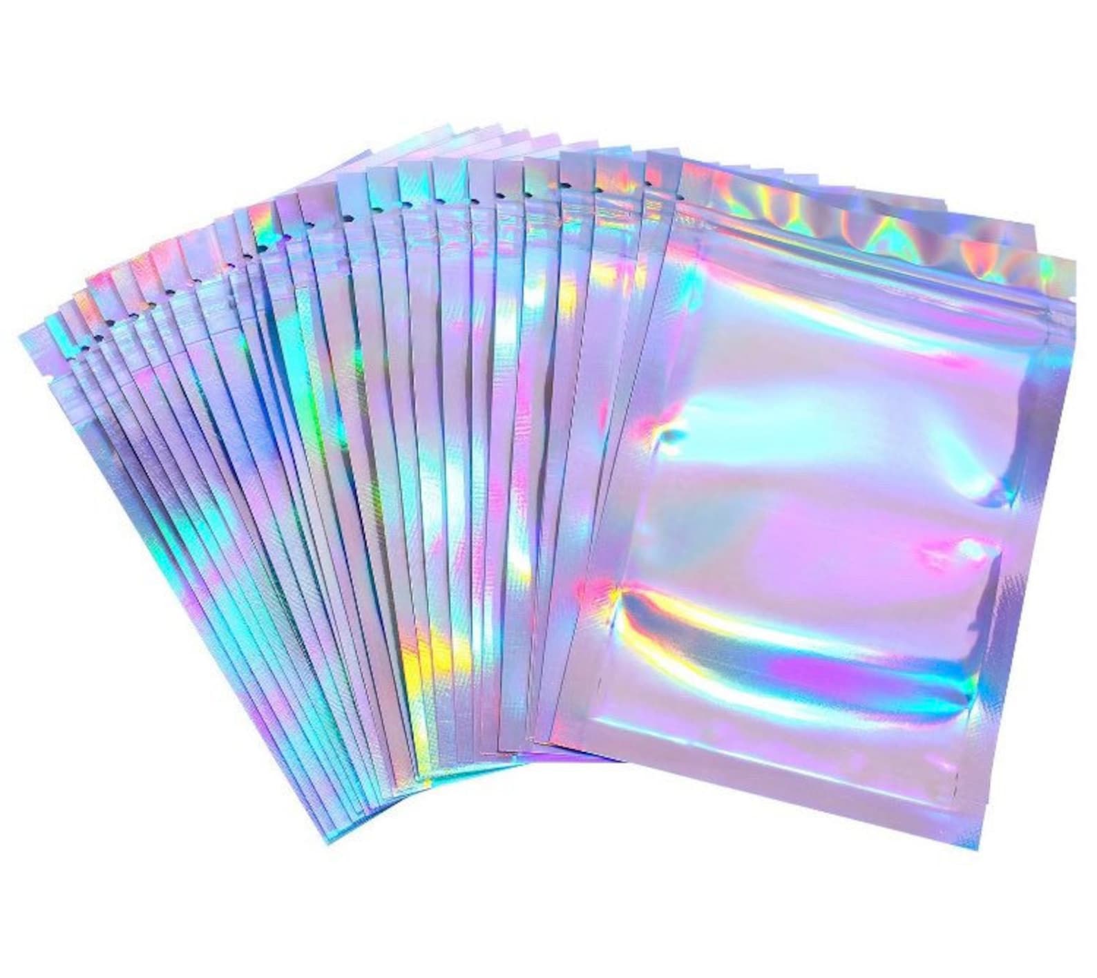 Holographic Ziplock Bags Etsy