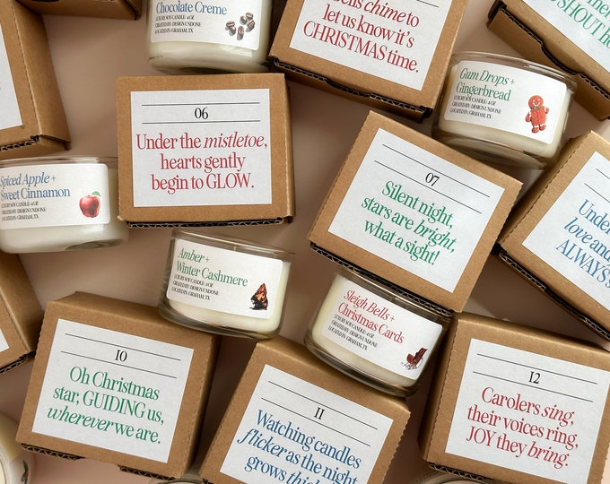 2023 Candle Advent Calendar Classic Edition Christmas Candles Advent Calendar for Adults Etsy
