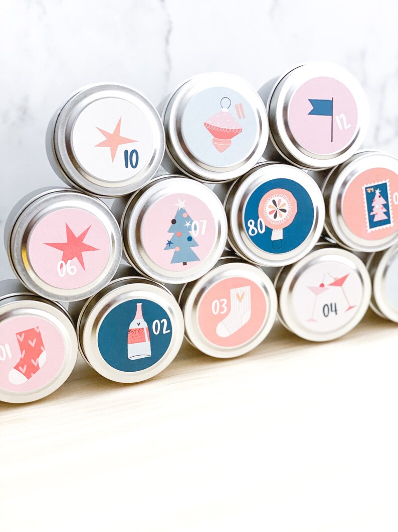 2020 Candle Advent Calendar Christmas Candles SHIPPING Etsy
