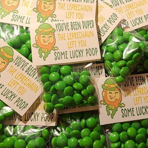 Custom personalized kids leprechaun / st Patrick's day / party favors candy