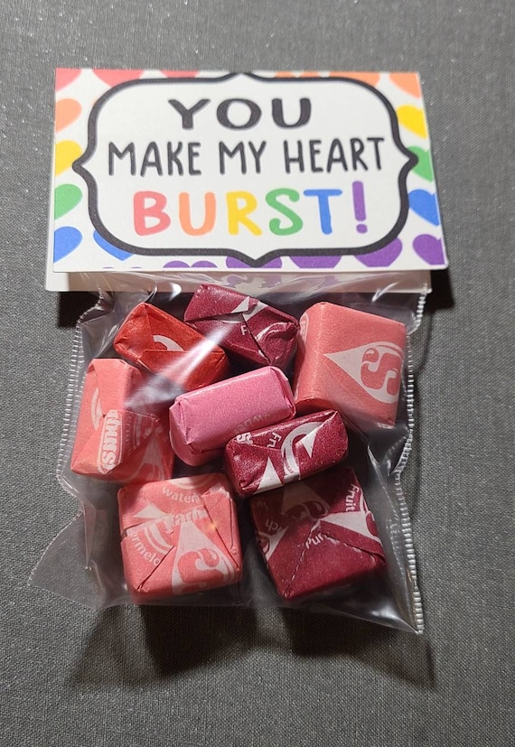 Custom Personalized Kids Valentines Day Cards Vday Party Favors Candy Hearts Cupid Skittles M m Etsy