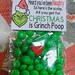 candy stocking stuffers / Christmas / party favors mrs. Claus,  grinch, reindeer, snowman poop 