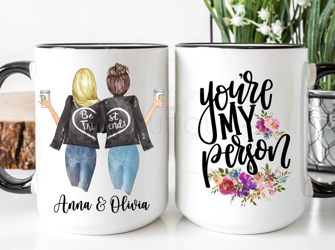 Best Friend Coffee Mugs Custom Best Friend Mug Personalized Etsy