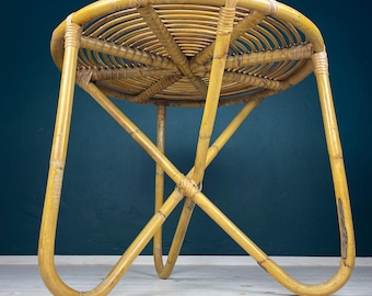 Vintage bamboo coffee table, Italy 1960s