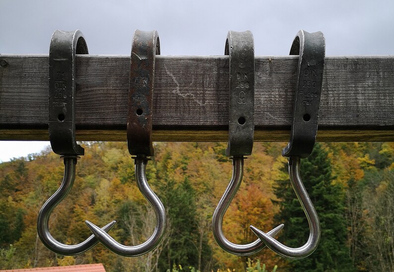 Old Vintage Butchers Hook Iron Steel Kitchen Hanging Hook Etsy
