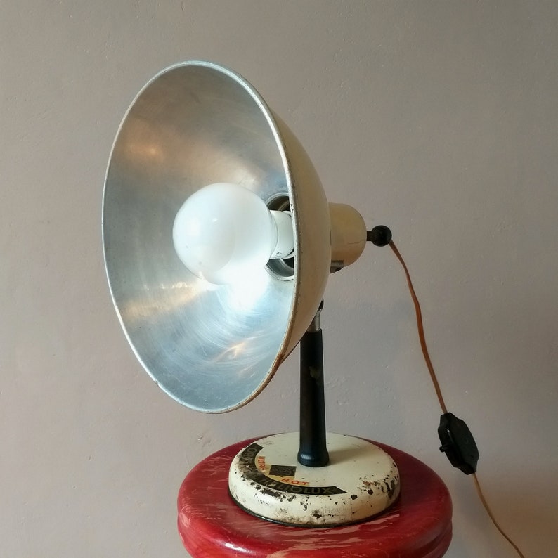 Vintage Medical Table Lamp 1960s Retro Desk Lamp Industrial Style Loft Heliolux Austria image 9