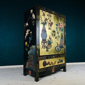 Mid-Century Italian Cabinet, Style Chinoiserie, 1950s