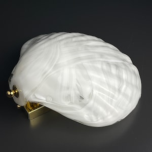 Vintage murano wall lamp Seashell by &quot;La Murrina&quot; Italy 1980s MCM unique Italian lighting