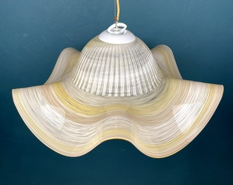 XL murano glass pendant lamp Italy '70s Mid-century modern lighting