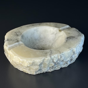 Vintage alabaster ashtray, Italy 1960s, Mid-century Italian modern