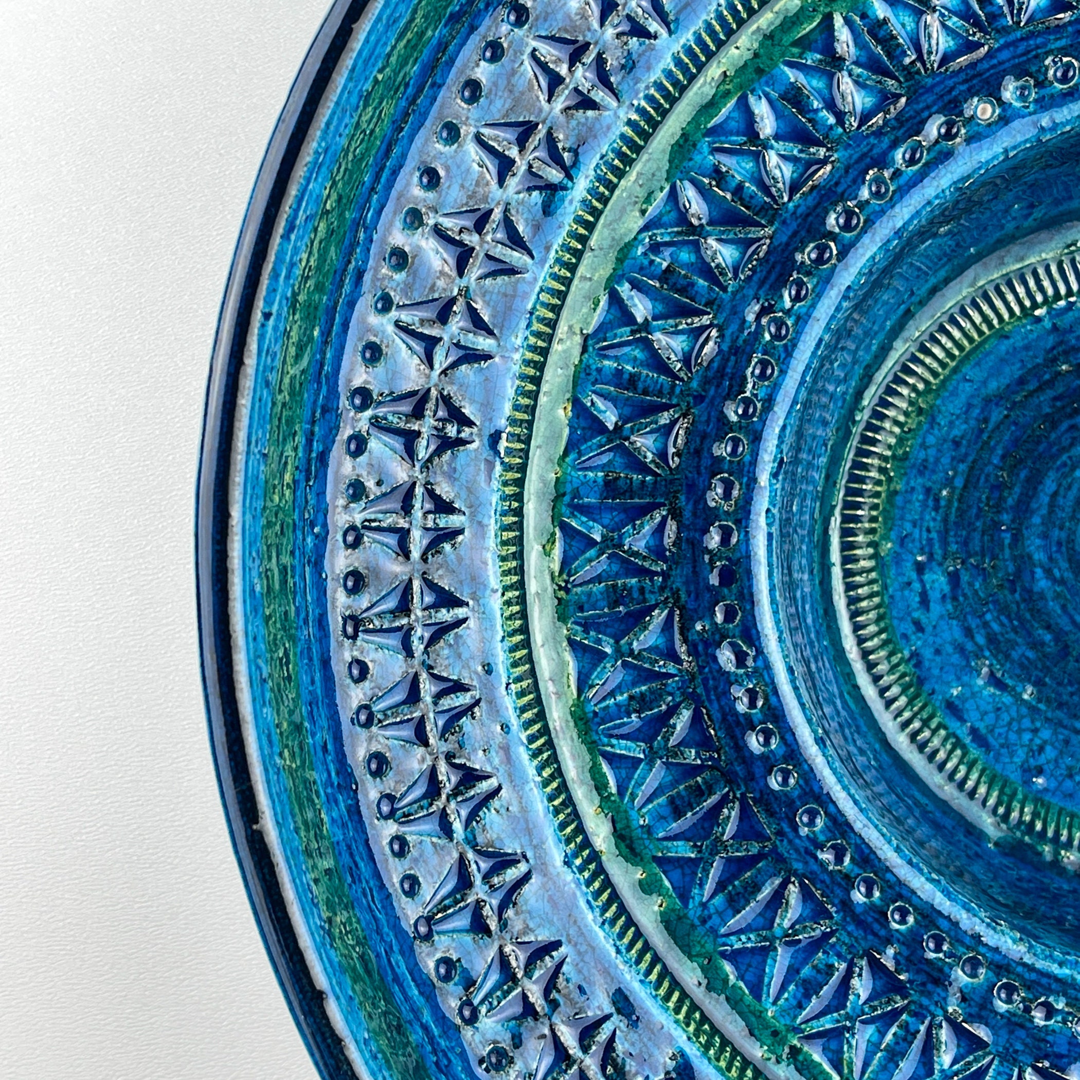 50~60s ヴィンテージ【Bitossi】Aldo Londi アートプレート Vintage Ceramic Plate Rimini Blue, Design Aldo Londi, Bitossi