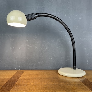 Retro beige desk lamp Italy 1980s Goose table lamp