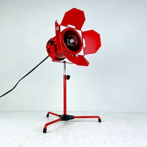 Retro verstellbare Strahler Tischlampe Italien 1980er Jahre Mid-Century Beleuchtung