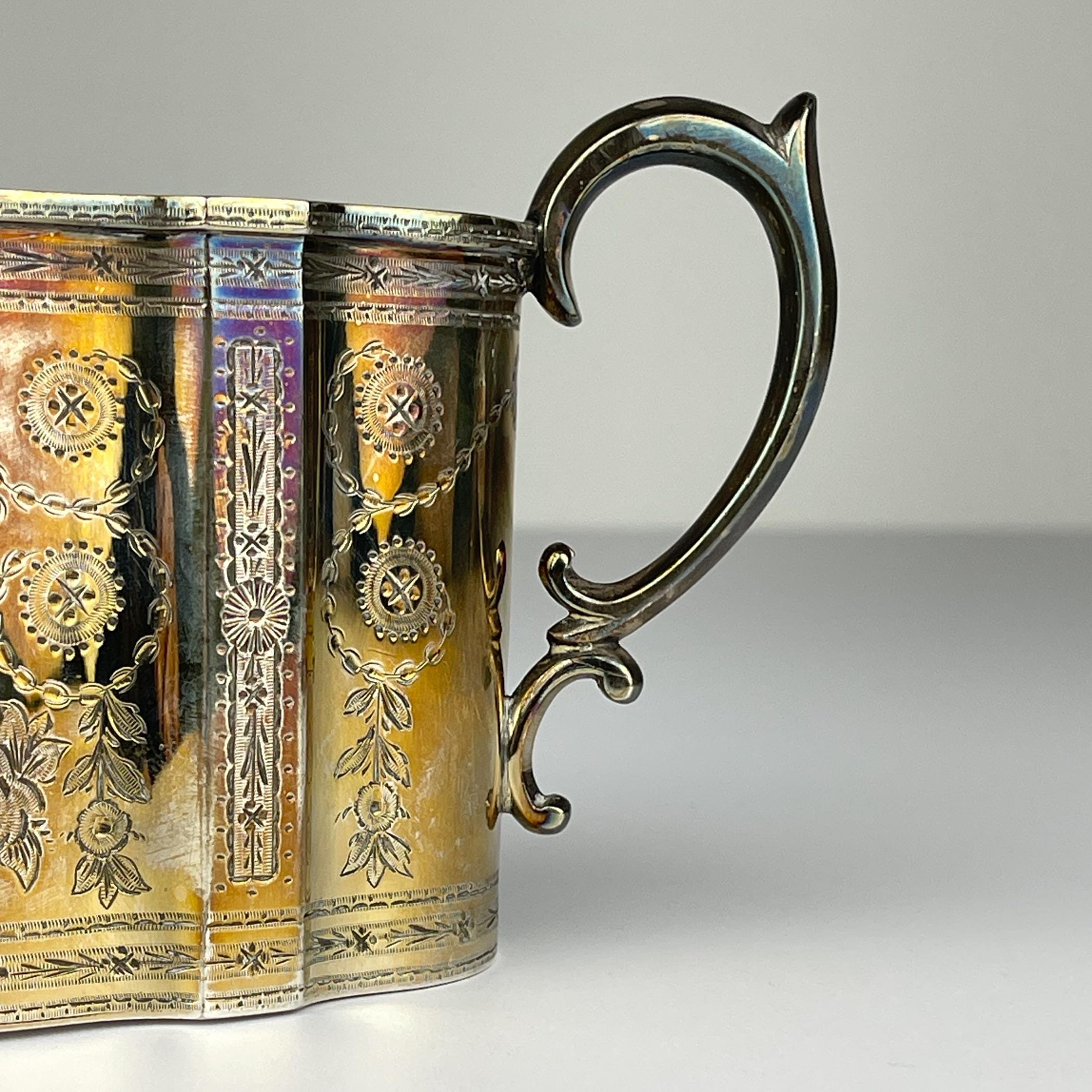 エルキントン社製アンティークシルバーメッキコーヒー＆ティーセット