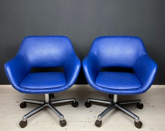 Mid-century Office Desk Chairs Stol Kamnik Yugoslavia 1980s Set of