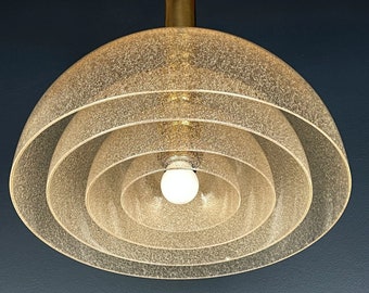 Murano pendant lamp LT 338 by Carlo Nason for Mazzega Italy 1970s