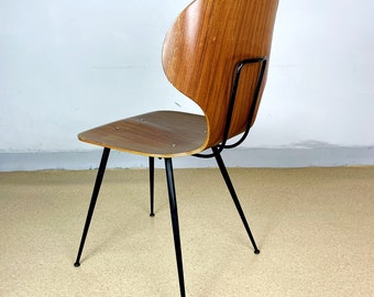 Dining chair Lulli by Carlo Ratti for Industria Legni Curvati Lissone Italy 1970s