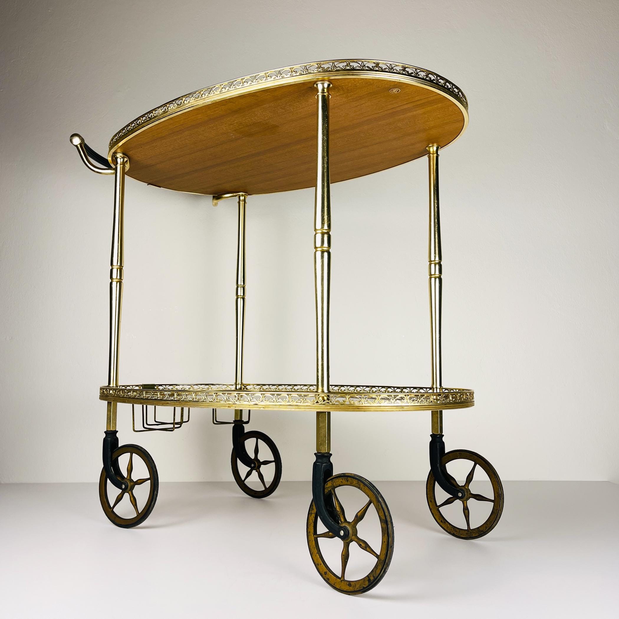 MB のヴィンテージ バー カート、イタリア 1960 年代、ミッド