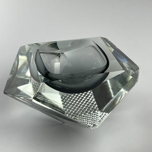 Original murano glass Sommerso ashtray, Italy, 1970s, Vintage Home Decor
