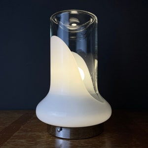 Vintage Murano Glass Table Lamp by Roberto Pamio for Leucos, Italy