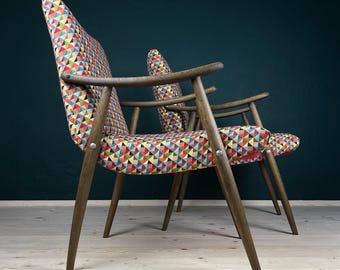 Mid-century armchair Bobi by Meblo, Yugoslavia 1960s, Set of 2, Vintage home decor